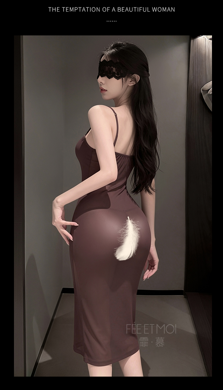 6572侧开衩纯欲吊带后妈裙(图16)