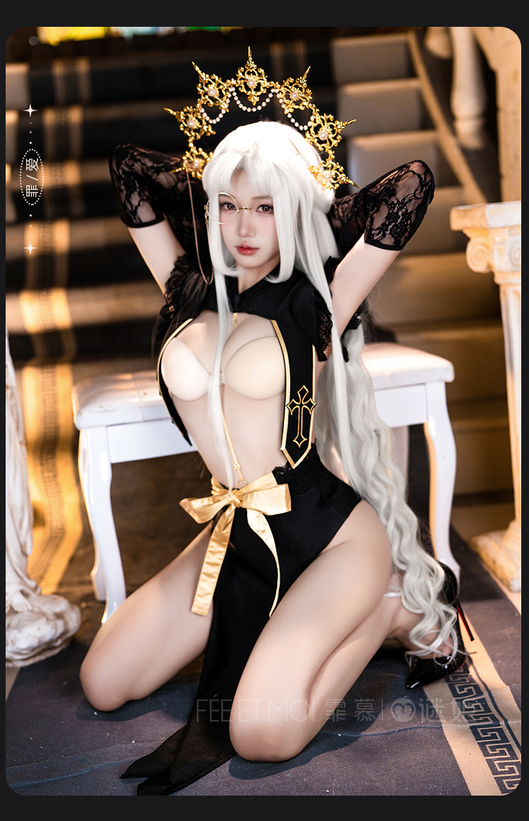 ZY207禁忌教士露胸连体衣套装(图13)