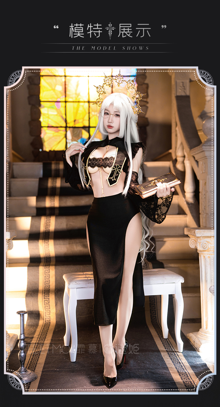 ZY207禁忌教士露胸连体衣套装(图7)