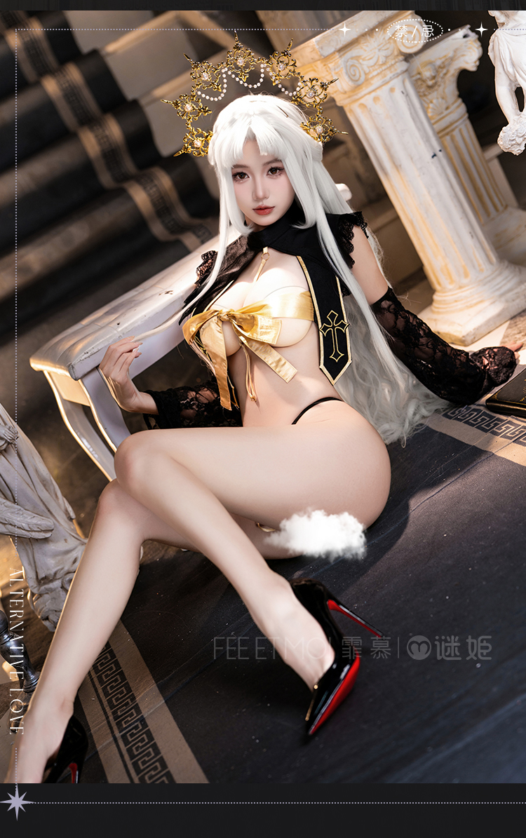 ZY207禁忌教士露胸连体衣套装(图12)