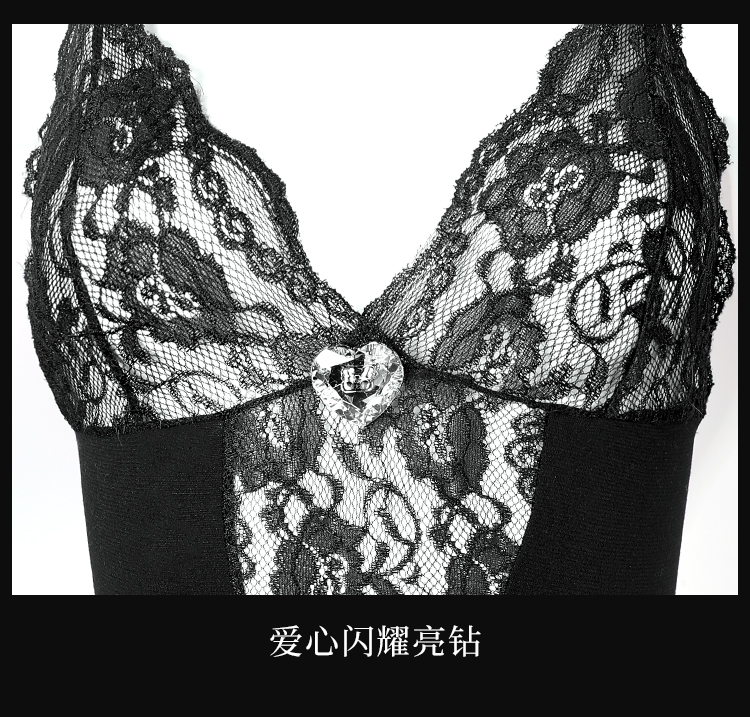 7511魅惑蕾丝连身包裙套装(图10)