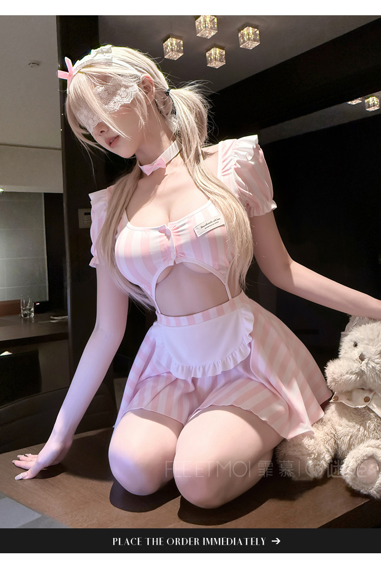 ZY228心动讯号甜欲女仆连衣裙(图12)