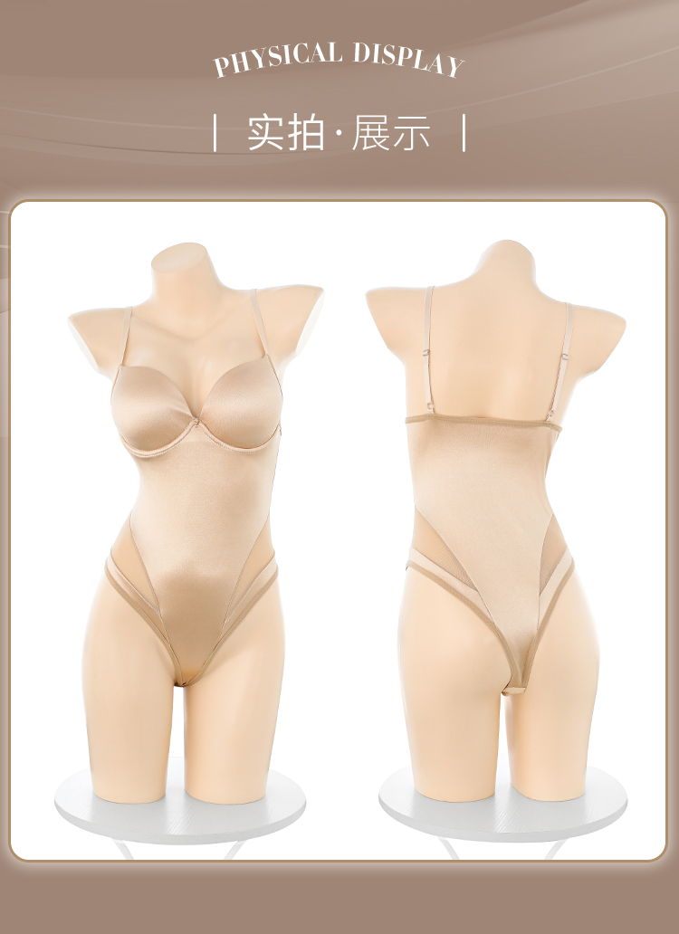 F018柔光香槟钢圈棉垫连体衣(图12)