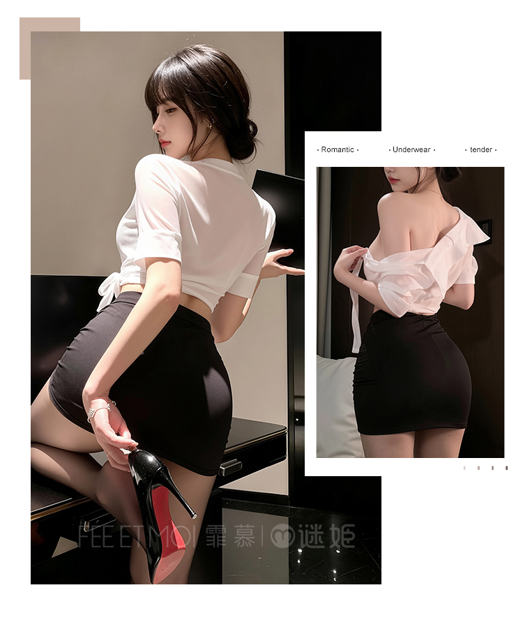 7957性感包臀秘书套装(图3)