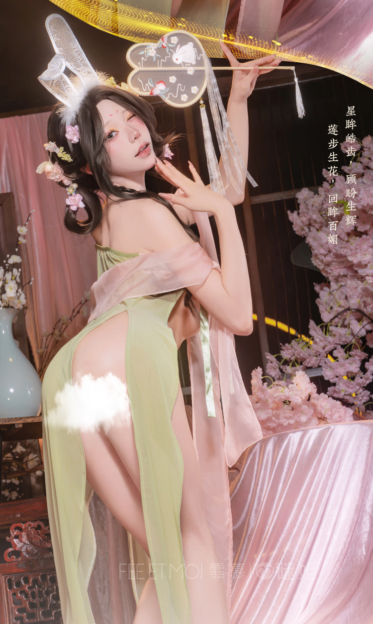 F067花间萌兔古风襦裙套装(图2)
