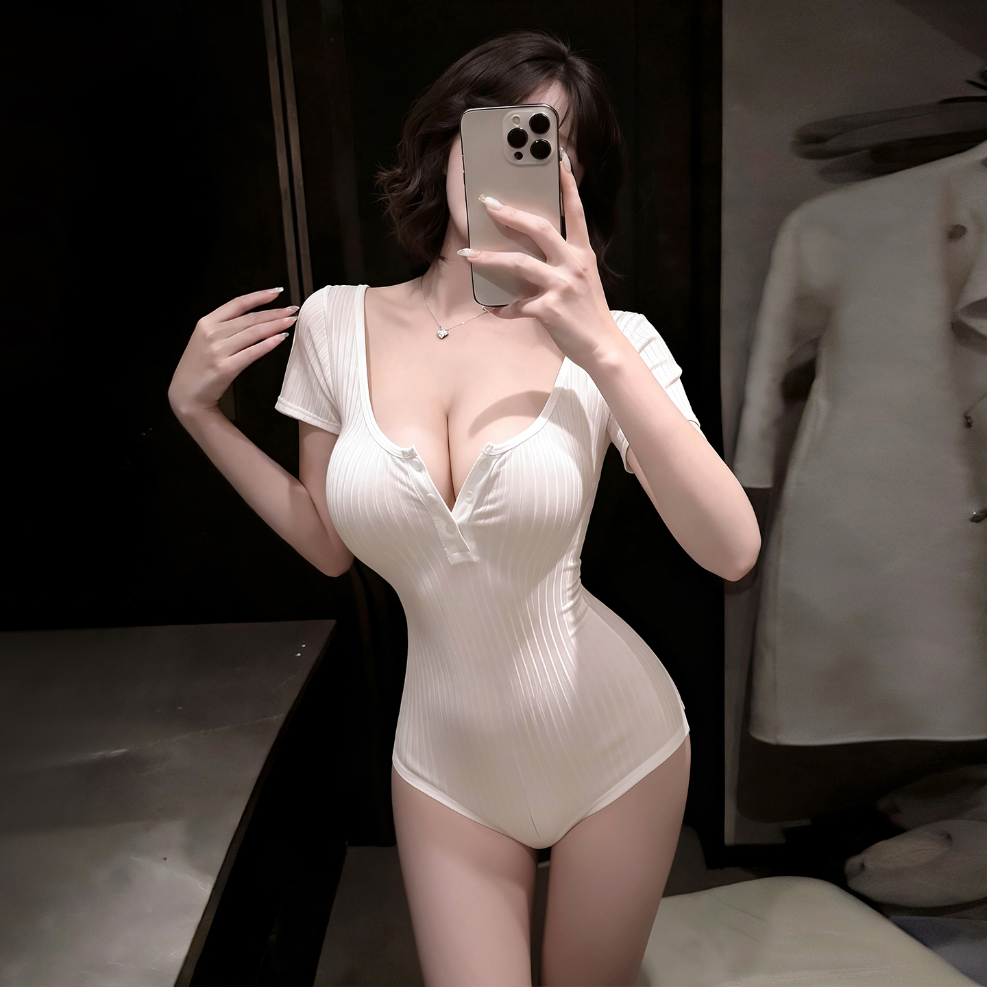 7006低胸排扣拉链开裆连体衣(图10)