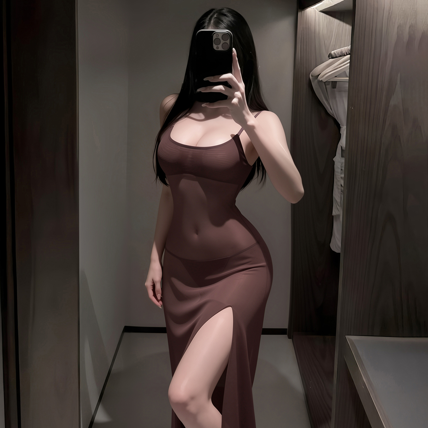 6572侧开衩纯欲吊带后妈裙(图14)